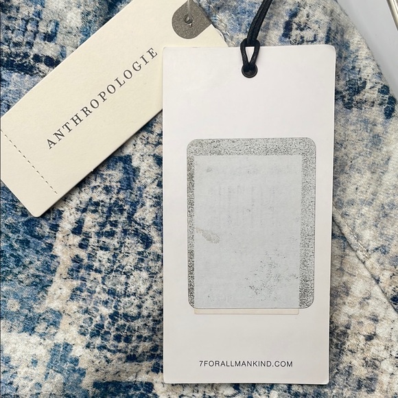 7 For All Mankind NEW Indigo Snakeskin Python Stretch Skinny Jeans NWT SZ 31 - Picture 10 of 11